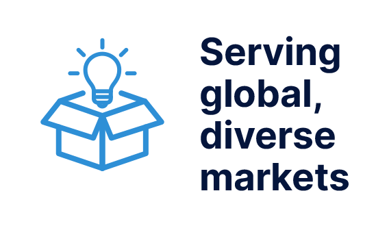 serving global diverse markets